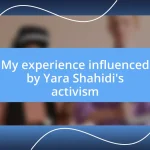 My experience influenced by Yara Shahidi’s activism